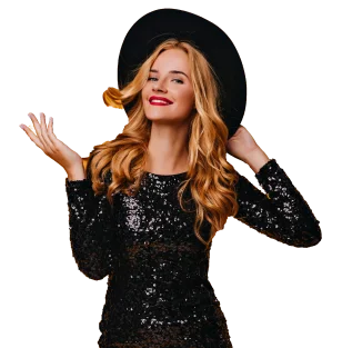 Standing Woman Pointing Left